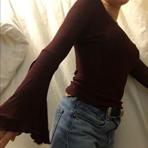 Free people flowy arm shirt